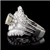 Image 3 : 18K White Gold 4.88ctw Diamond Ring