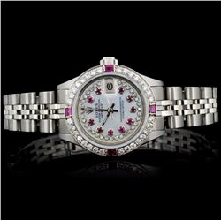 Rolex SS DateJust 1.00ct Diamond Ladies Watch