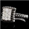 Image 2 : 14K White Gold 1.60ctw Fancy Color Diamond Ring