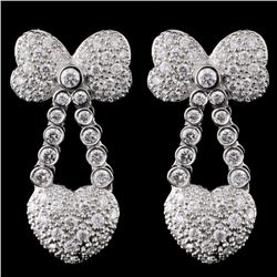 18K White Gold 1.28ct Diamond Earring