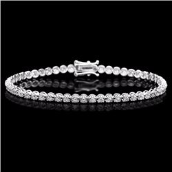 ^18k White Gold 2.80ct Diamond Bracelet