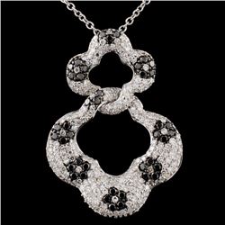 14K WG 1.21ctw Fancy Color Diamond Earrings