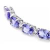 Image 2 : `14k Gold 10ct Tanzanite 0.40ct Diamond Bracelet