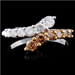 14K Gold 0.85ctw Fancy Diamond Ring