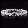 18K White Gold 5.52ct Tanzanite & 4.38ct Diamond B