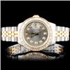 Rolex YG/SS DateJust Ladies Diamond Wristwatch