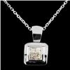 18K Gold 0.22ctw Diamond Pendant