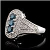 Image 2 : 18K White Gold 0.83ctw Fancy Color Diamond Ring