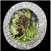 Image 1 : 18K Gold 18.03ct Tourmaline & 2.05ct Diamond Ring