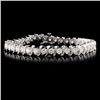 Image 1 : 14K White Gold 5.00ctw Diamond Bracelet