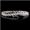 Image 2 : 14K White Gold 5.00ctw Diamond Bracelet