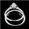 Image 3 : 14K White Gold 1.48ctw Fancy Color Diamond Ring