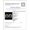 Image 3 : 14K White Gold 1.47ctw Fancy Color Diamond Earring
