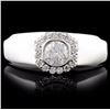 Image 1 : 14K White Gold 0.86ctw Diamond Ring