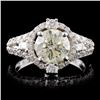 Image 1 : 18K White Gold 2.86ctw Diamond Ring