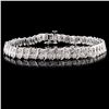 Image 1 : 14K White Gold 2.00ctw Diamond Bracelet
