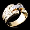 Image 3 : 14K Yellow Gold 1.25ctw Diamond Ring