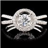 18K White Gold 0.76ctw Diamond Ring