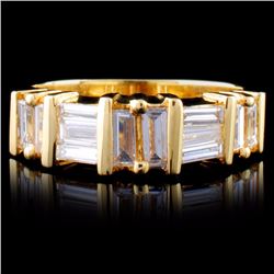 14K Yellow Gold 0.99ctw Diamond Ring