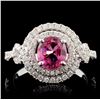 18K White Gold 1.33ct Spinel & 0.53ct Diamond Ring