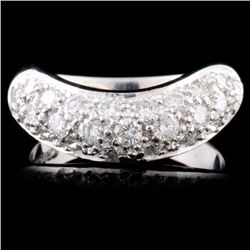 Platinum 0.93ctw Diamond Ring