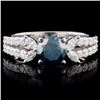18K White Gold 1.52ctw Fancy Color Diamond Ring