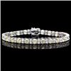 ^18k White Gold 12.5ct Diamond Bracelet