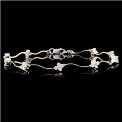 14K TT Gold 0.50ctw Diamond Bracelet