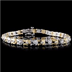 14K Two-Tone 1.00ctw Diamond Bracelet