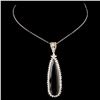 Image 2 : 14K Gold 8.03ct Tourmaline & 0.92ctw Diamond Penda