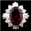14K Gold 5.46ct Tourmaline & 1.72ctw Diamond Ring