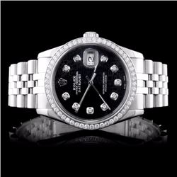 Rolex SS DateJust 1.50CT Diamond Wristwatch