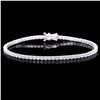 ^18k White Gold 4.50ct Diamond Bracelet