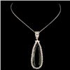 Image 2 : 14K Gold 11.44ct Tourmaline & 0.94ctw Diamond Pend