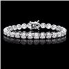 ^18k White Gold 10.00ct Diamond Tennis Bracelet