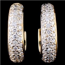 14K Gold 2.56ctw Diamond Earrings