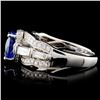 Image 3 : 14K Gold 2.00ct Tanzanite & 1.35ctw Diamond Ring