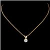 Image 2 : 14K Gold 0.30ctw Diamond Pendant