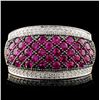 Image 1 : 10K Yellow Gold 1.00ct Sapphire & 0.13ct Diamond R