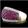Image 2 : 10K Yellow Gold 1.00ct Sapphire & 0.13ct Diamond R