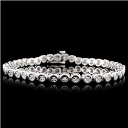 14K White Gold 0.50ctw Diamond Bracelet