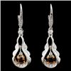 18K Gold 0.95ctw Diamond Earrings