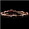 Image 1 : 14K Rose Gold 2.12ctw Fancy Color Diamond Bracelet