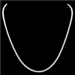 ^18k White Gold 6.00ct Diamond Necklace