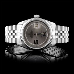 Rolex SS DateJust Diamond Men's Watch