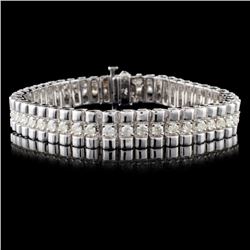 14K White Gold 4.00ctw Diamond Bracelet