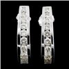 Image 2 : 14K White Gold 1.36ctw Diamond Earrings