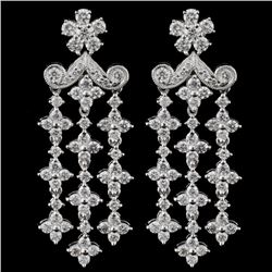 18K White Gold 2.38ct Diamond Earrings