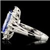 Image 2 : 14K Gold 2.71ct Tanzanite & 0.67ctw Diamond Ring