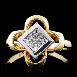 18K Yellow Gold 0.30ct Diamond Ring